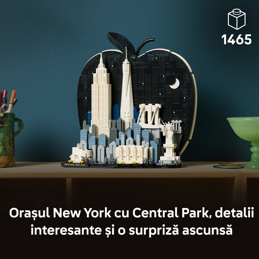 LEGO Architecture: New York City  The Big Apple 21066, 18 ani+, 1465 piese