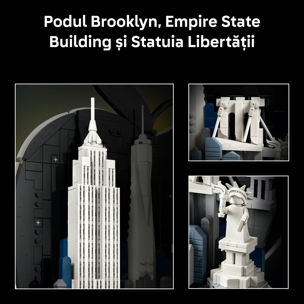 LEGO Architecture: New York City  The Big Apple 21066, 18 ani+, 1465 piese