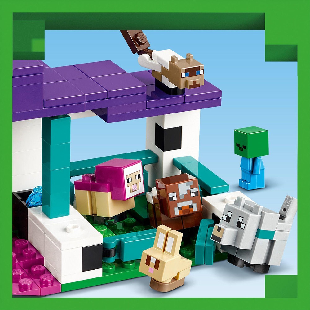 LEGO Minecraft: Refugiul de animale 21253, 7 ani+, 206 piese