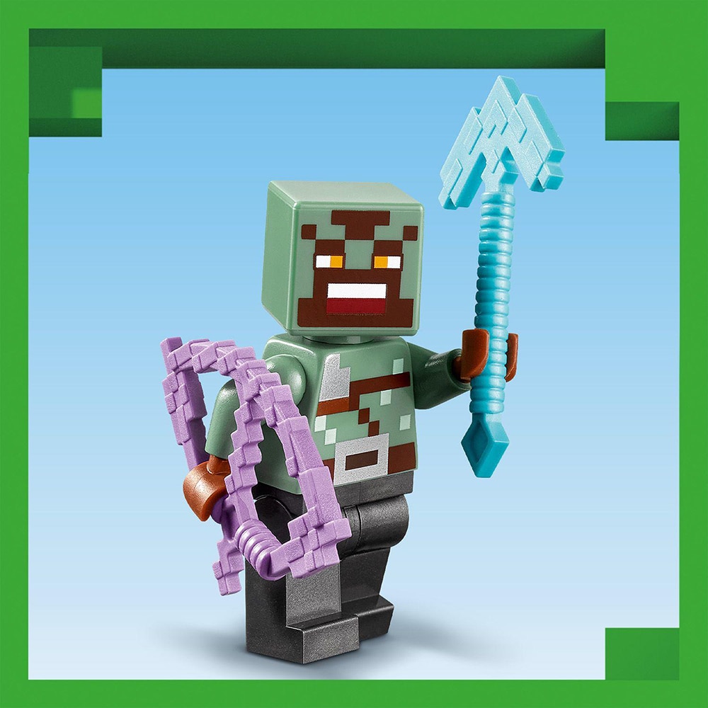 LEGO Minecraft: Ambuscada in portalul Nether 21255, 8 ani+, 352 piese