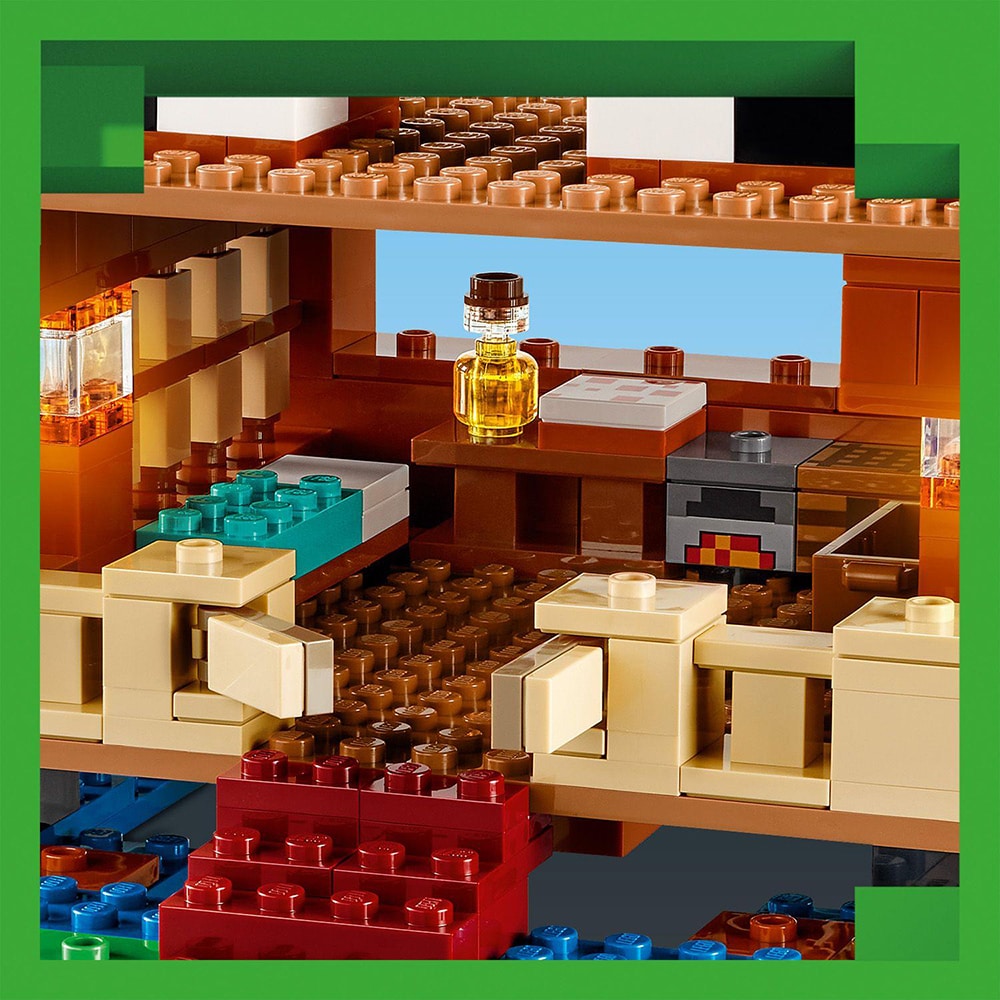 LEGO Minecraft: Casa-broasca 21256, 8 ani+, 400 piese