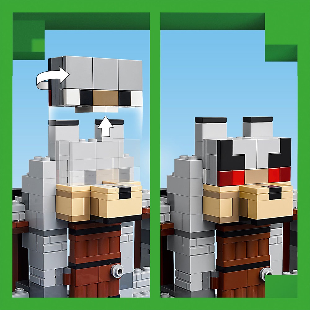 LEGO Minecraft: Fortareata lupilor 21261, 8 ani+, 312 piese