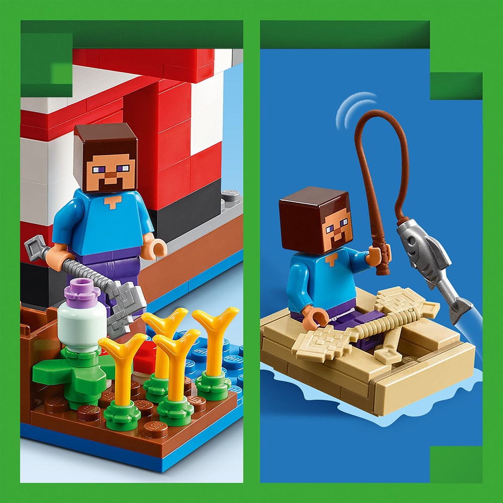 LEGO Minecraft: Casa Ciuper-vaca 21270, 8 ani+, 500 piese
