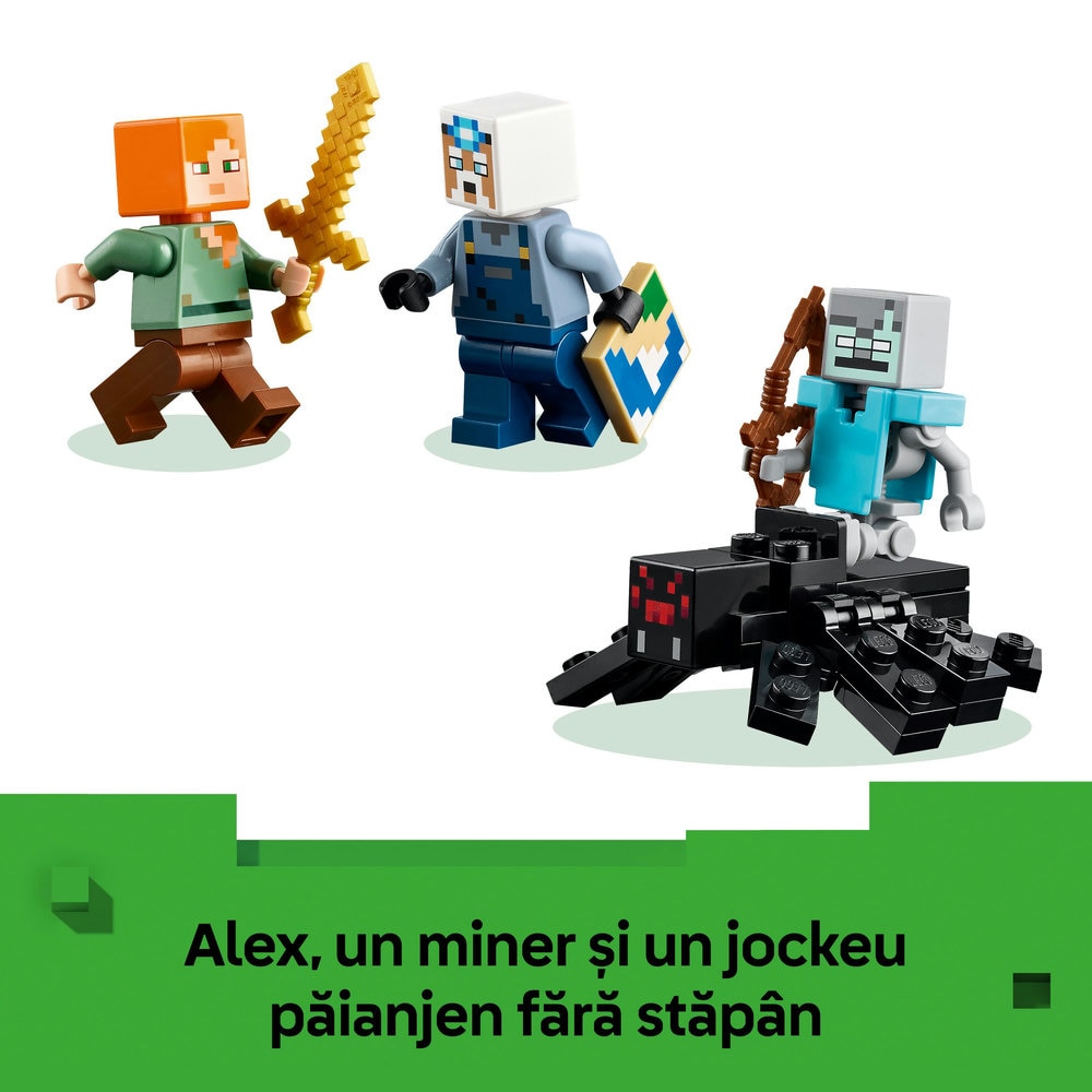 LEGO Minecraft: Mina Tarnacop 21277, 8 ani+, 530 piese