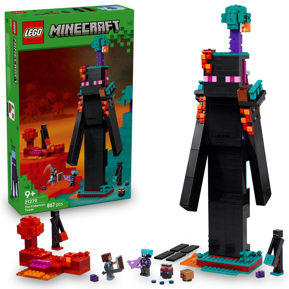 LEGO Minecraft: Turnul Enderman 21279, 9 ani+, 867 piese