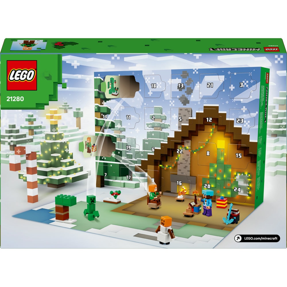 LEGO Minecraft: Calendar de advent 2025 21280, 7 ani+, 300 piese