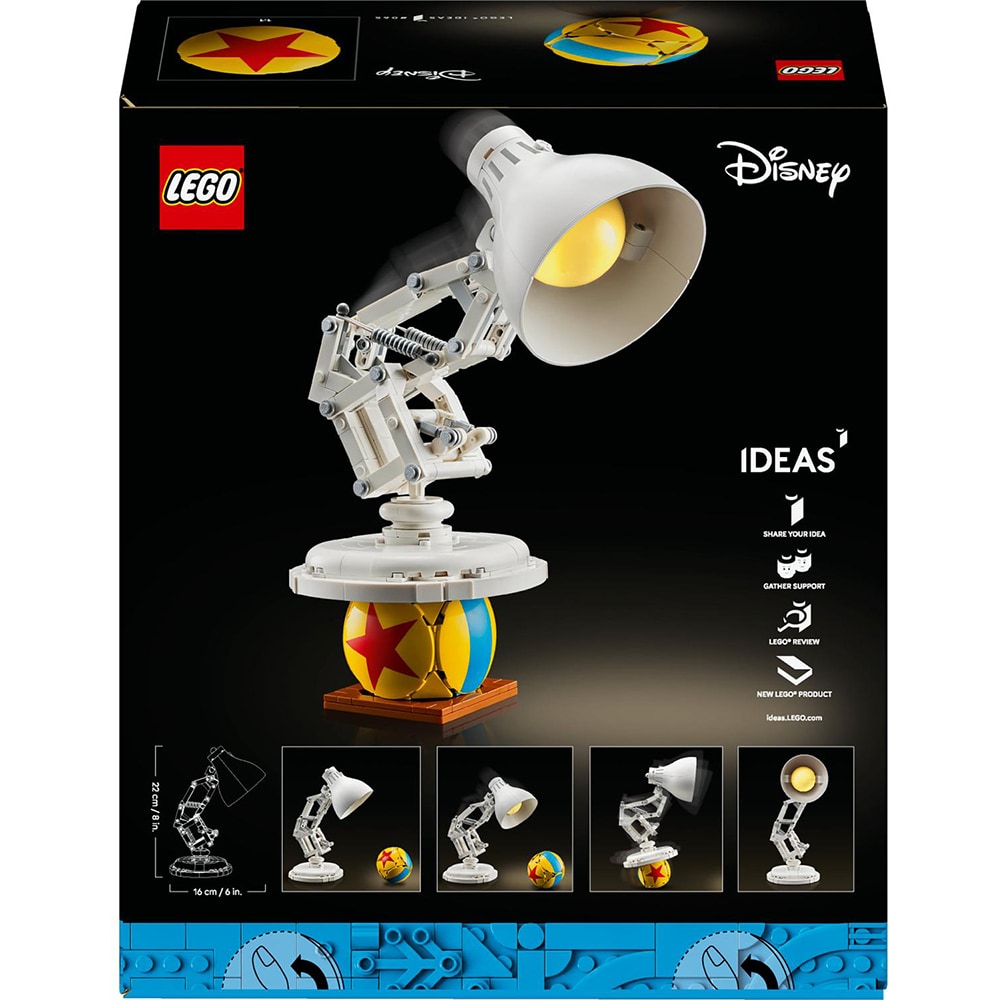 LEGO Ideas: Disney - Pixar Luxo Jr. 21357, 18 ani+, 613 piese