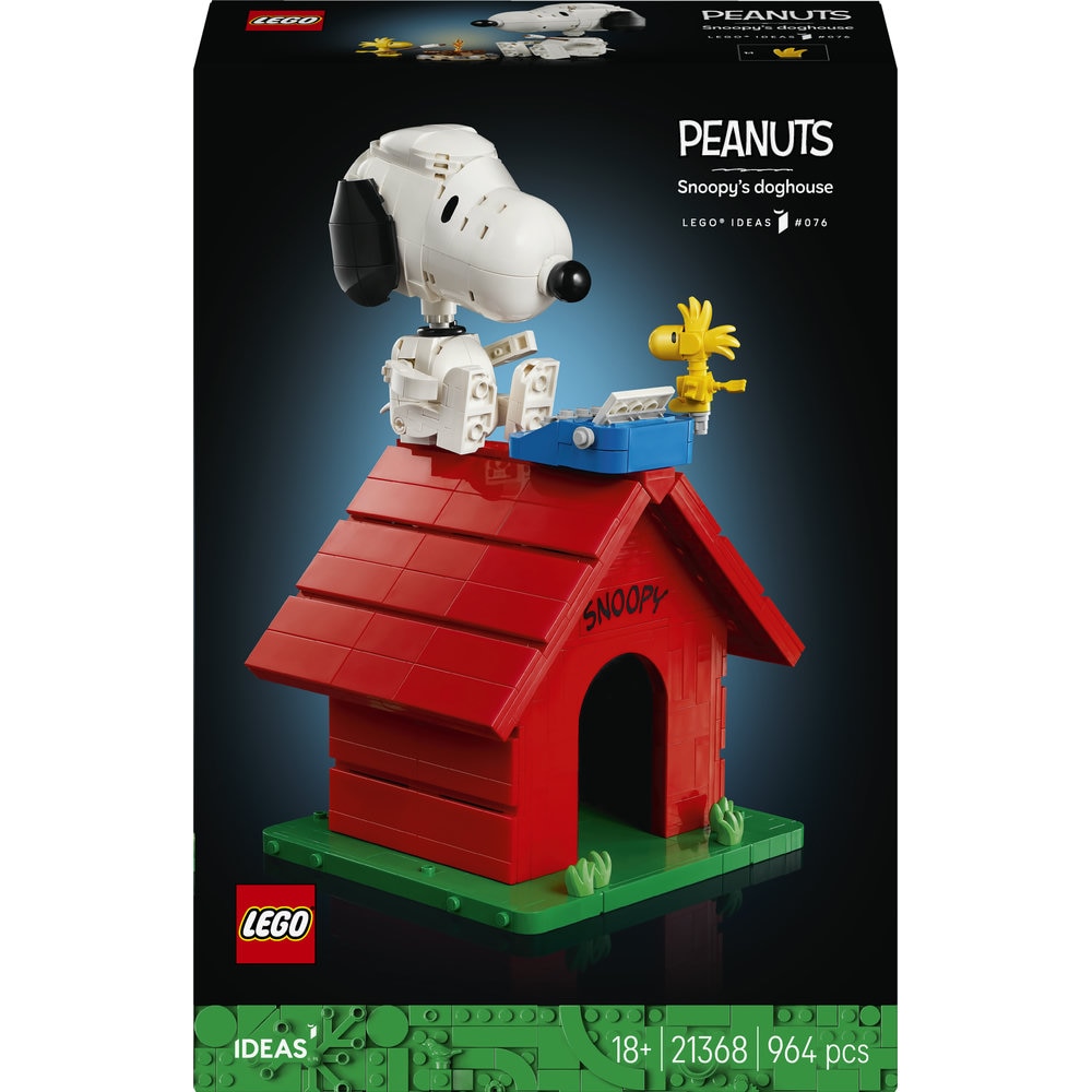 LEGO Ideas: Peanuts - Casuta lui Snoopy 21368, 18 ani+, 964 piese