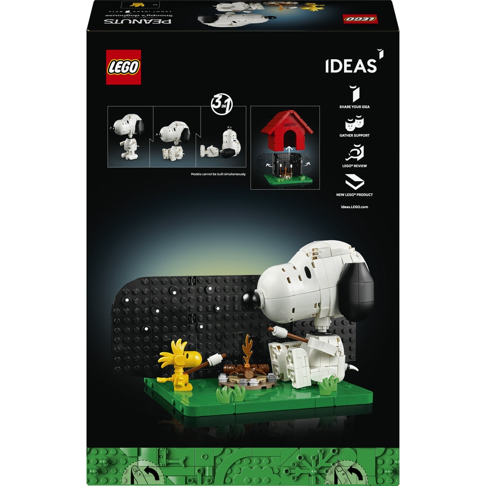 LEGO Ideas: Peanuts - Casuta lui Snoopy 21368, 18 ani+, 964 piese