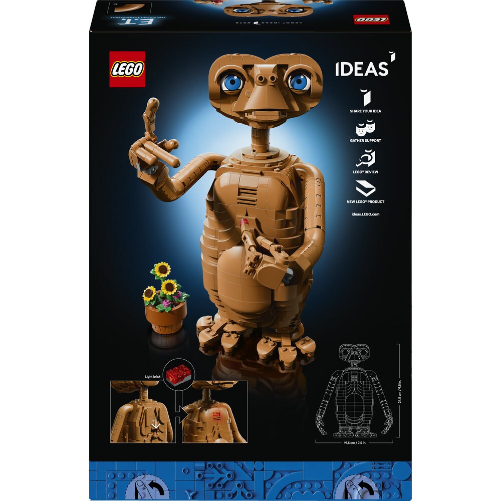 LEGO Ideas: E.T. the Extra-Terrestrial 21370, 18 ani+, 1226 piese