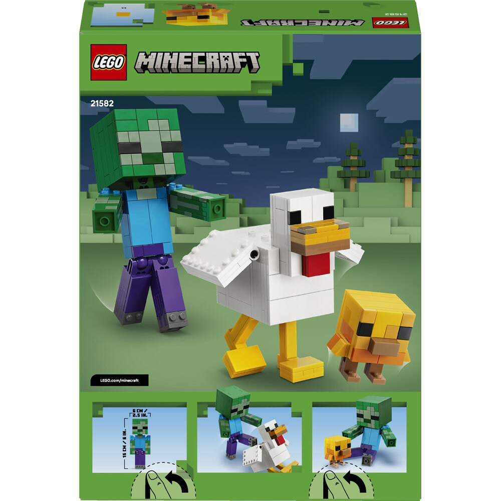 LEGO Minecraft: Jocheu de gaini 21582, 9 ani+, 344 piese