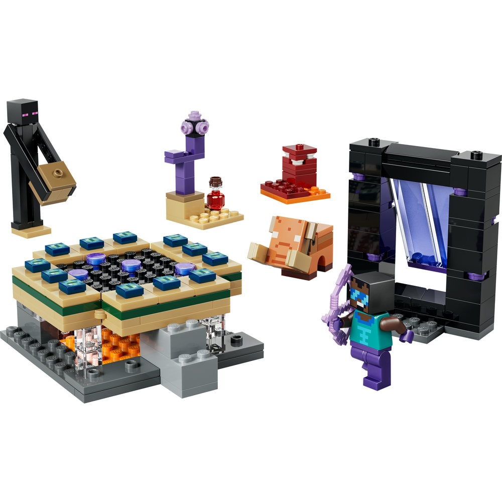 LEGO Minecraft: Calatorie prin portalurile Nether si End 21584, 7 ani+, 192 piese