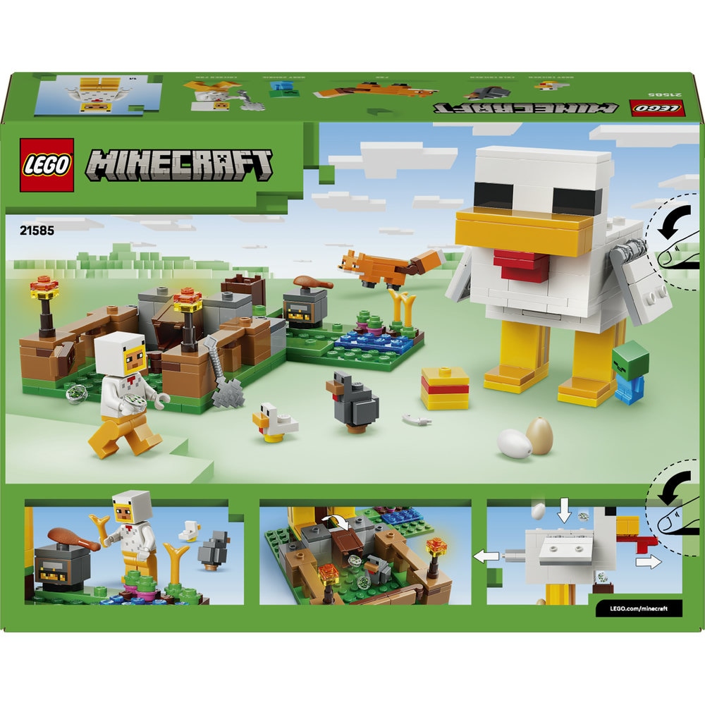 LEGO Minecraft: Ferma de pui 21585, 7 ani+, 233 piese