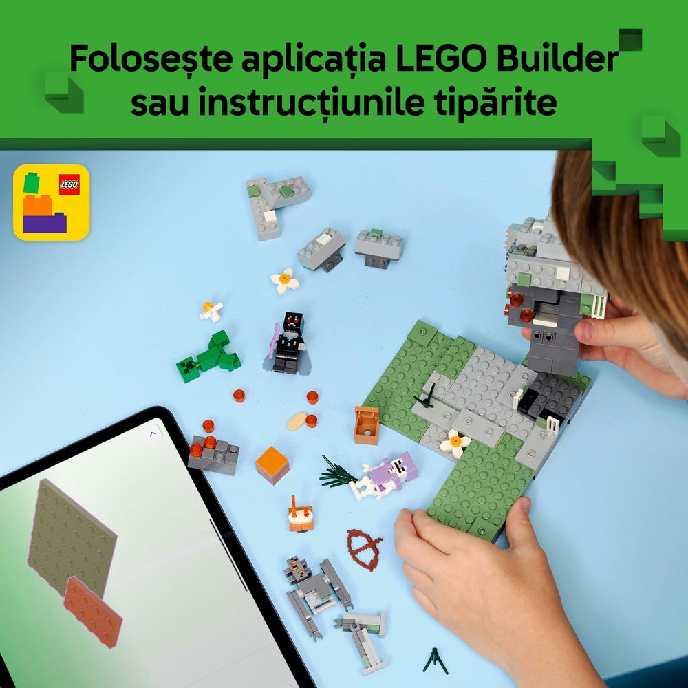 LEGO Minecraft: Gradina Palida 21586, 7 ani+, 243 piese