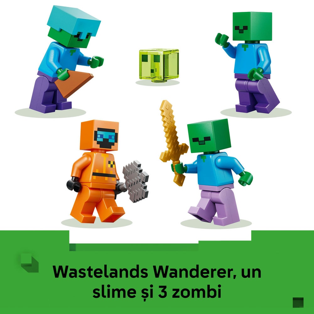 LEGO Minecraft: Temnita cu zombi 21587, 8 ani+, 284 piese