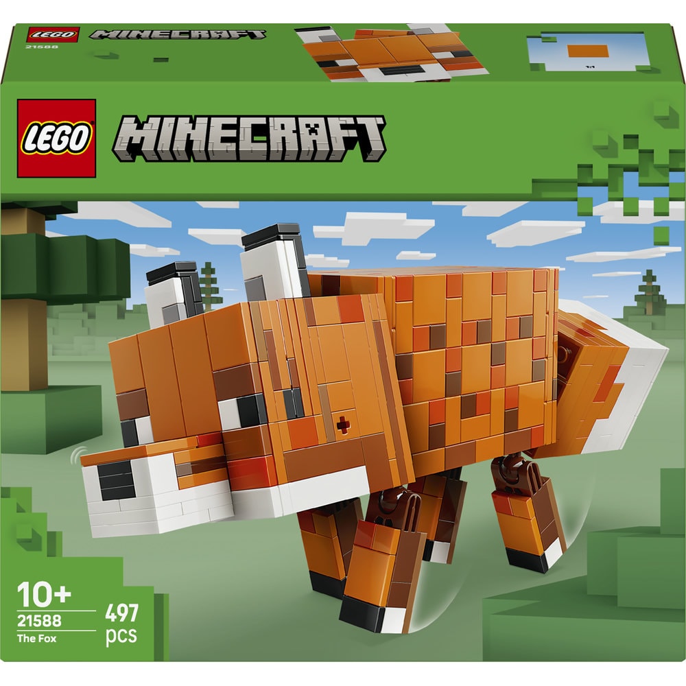 LEGO Minecraft: Vulpea 21588, 10 ani+, 497 piese