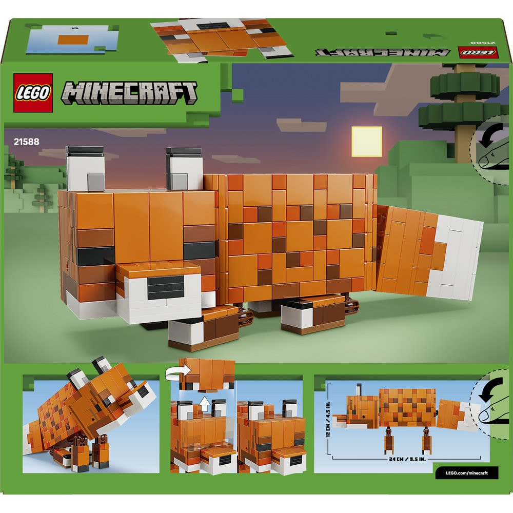 LEGO Minecraft: Vulpea 21588, 10 ani+, 497 piese