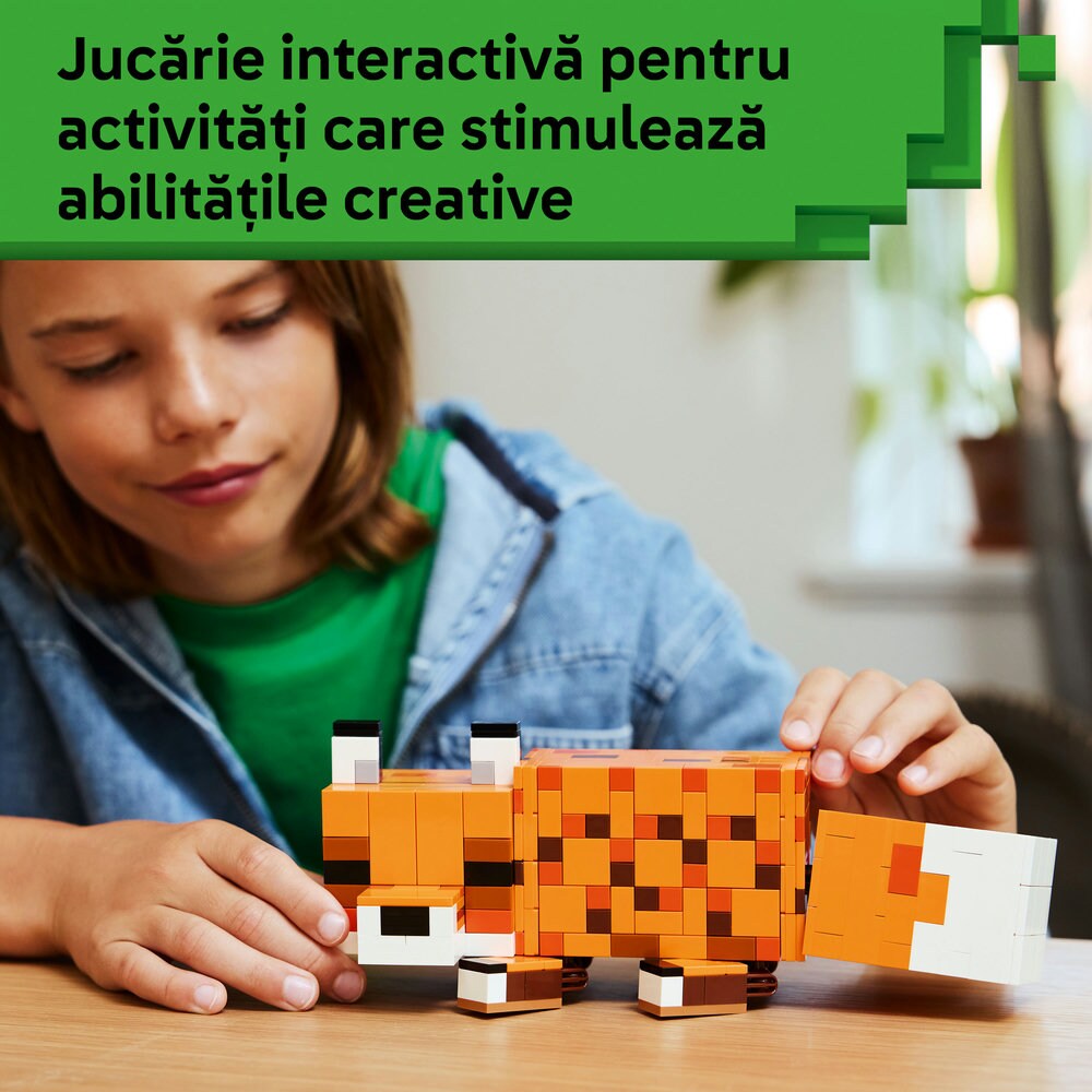 LEGO Minecraft: Vulpea 21588, 10 ani+, 497 piese