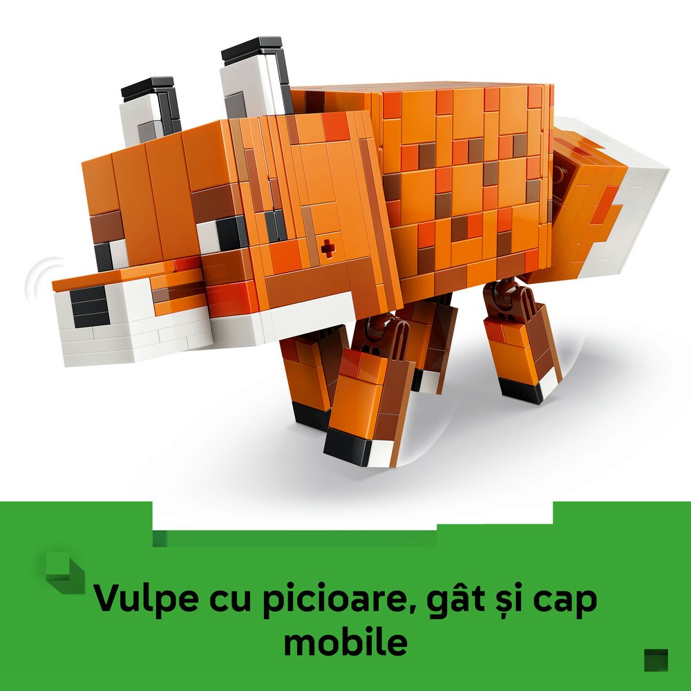 LEGO Minecraft: Vulpea 21588, 10 ani+, 497 piese