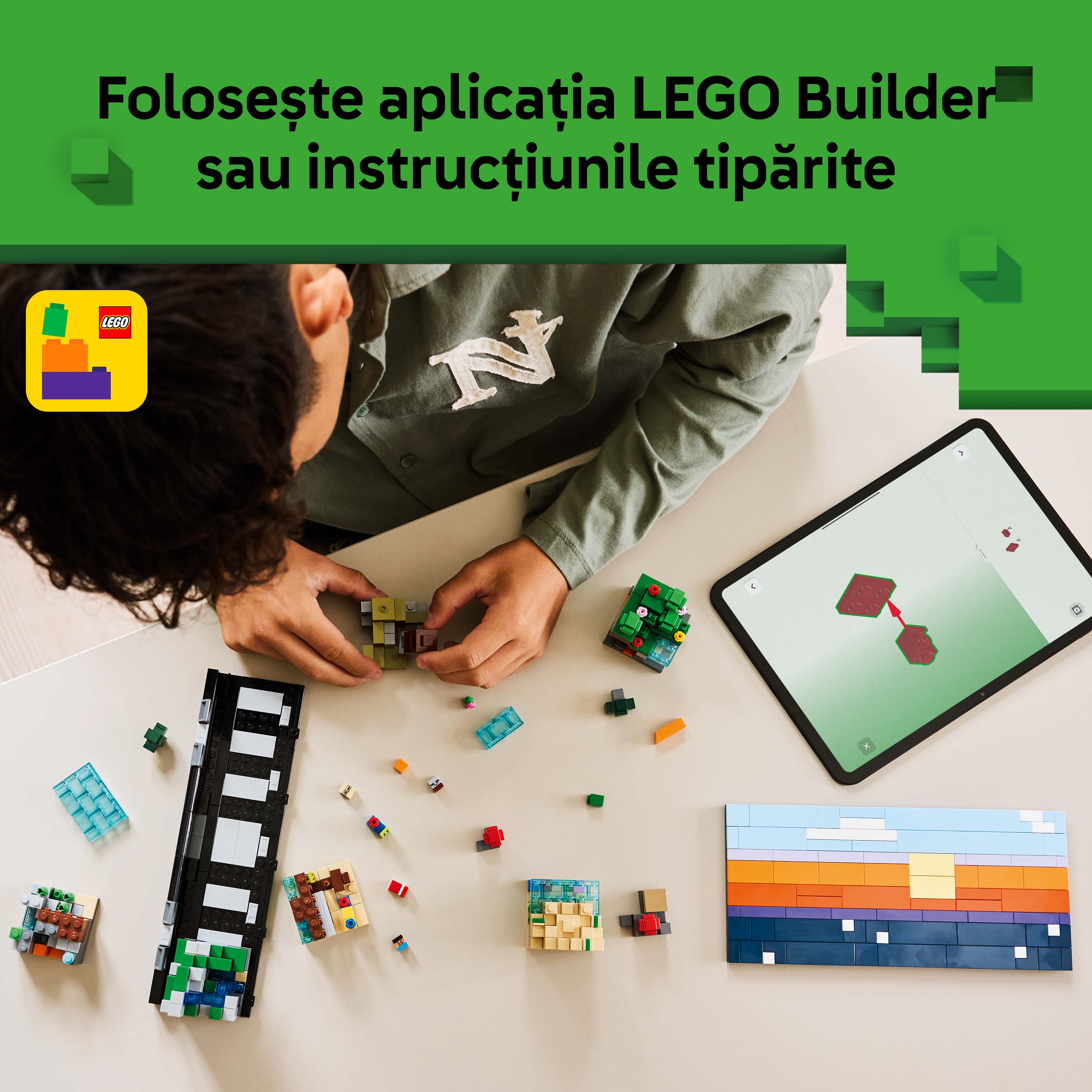 LEGO Minecraft: Minibiomuri 21589, 12 ani+, 797 piese