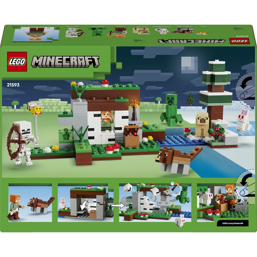 LEGO Minecraft: Prima aventura pe timp de noapte 21593, 8 ani+, 301 piese
