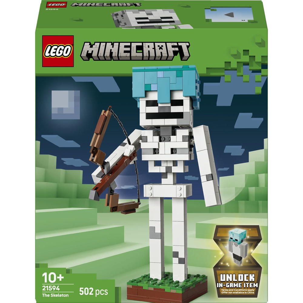 LEGO Minecraft: Scheletul 21594, 10 ani+, 502 piese