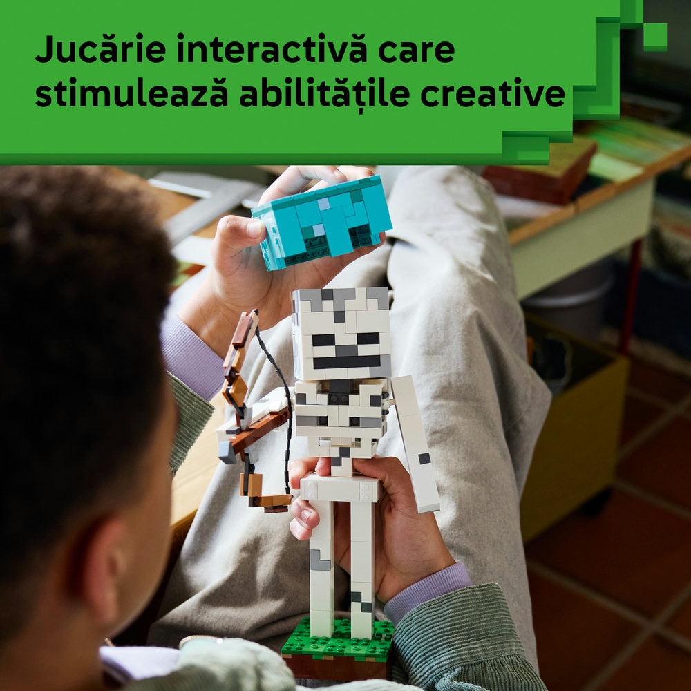 LEGO Minecraft: Scheletul 21594, 10 ani+, 502 piese