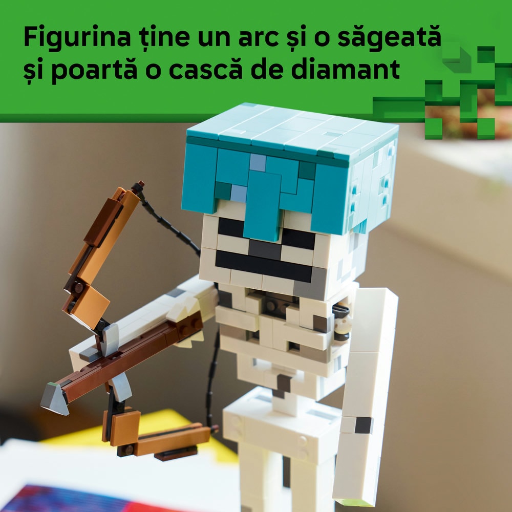LEGO Minecraft: Scheletul 21594, 10 ani+, 502 piese
