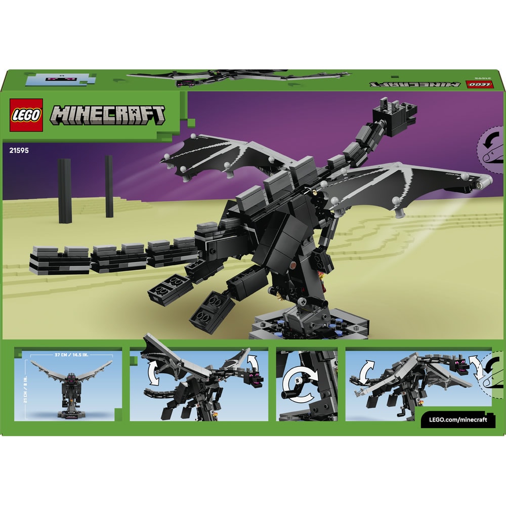 LEGO Minecraft: Dragonul Ender 21595, 10 ani+, 710 piese
