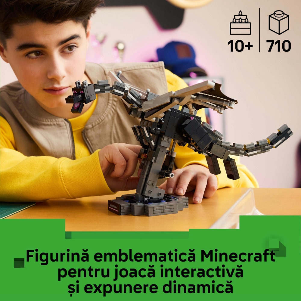 LEGO Minecraft: Dragonul Ender 21595, 10 ani+, 710 piese