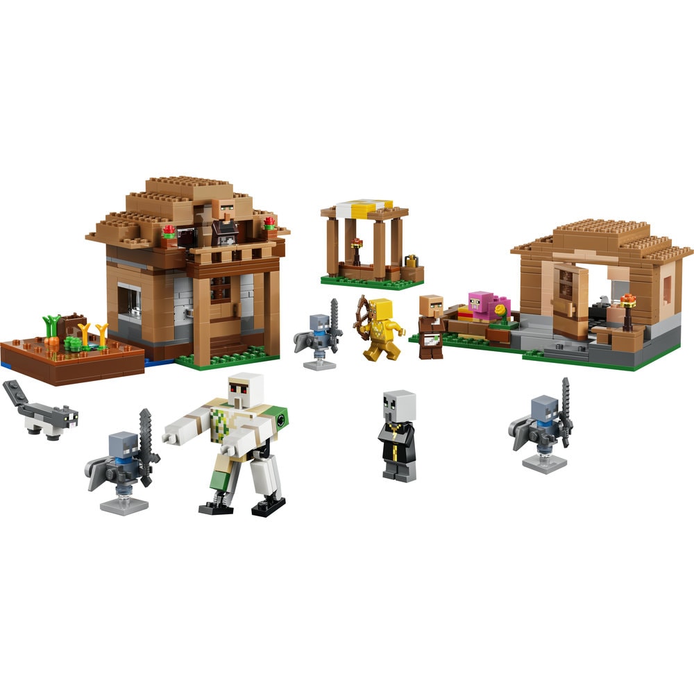 LEGO Minecraft: Atacul Evocatorilor asupra satului 21596, 9 ani+, 607 piese