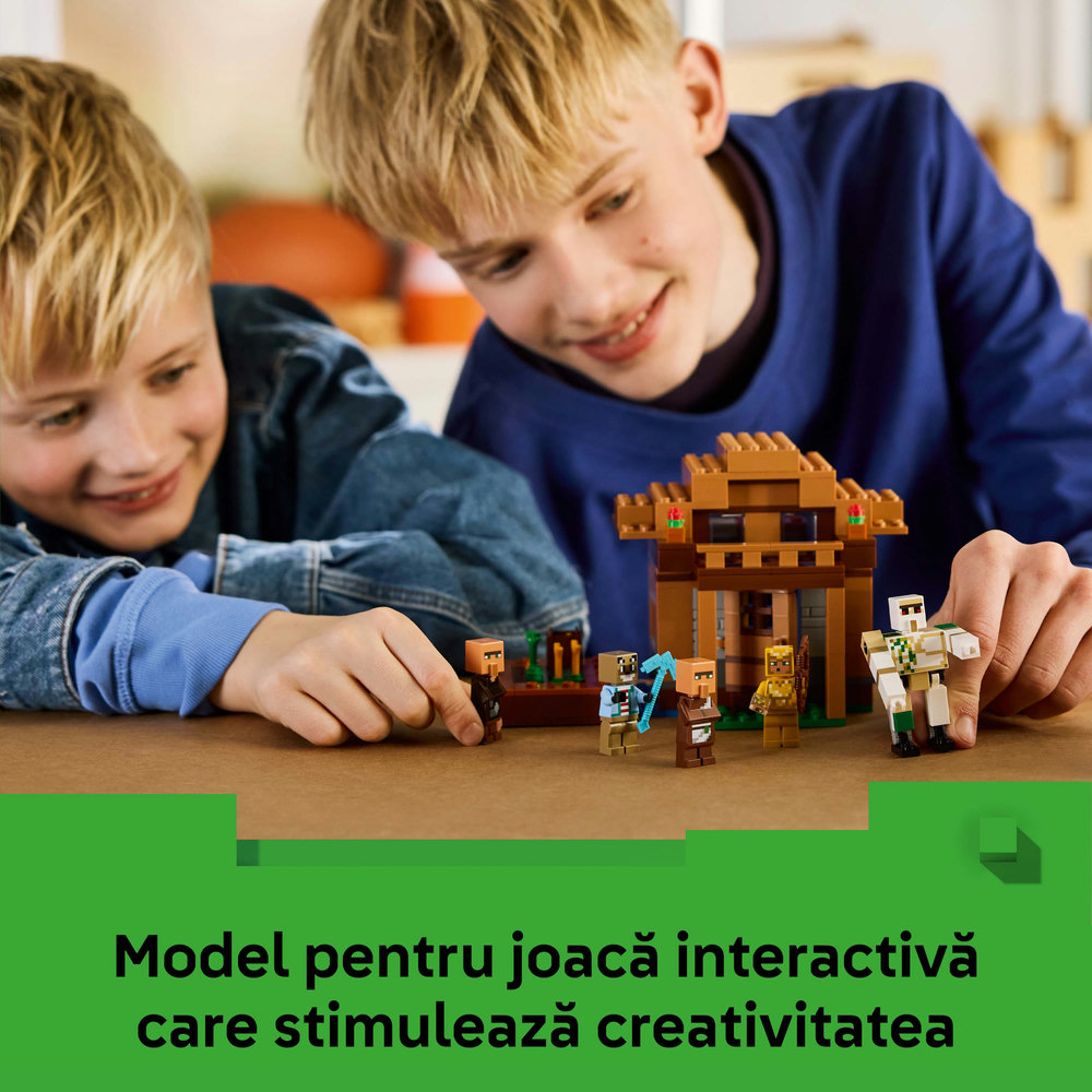 LEGO Minecraft: Atacul Evocatorilor asupra satului 21596, 9 ani+, 607 piese