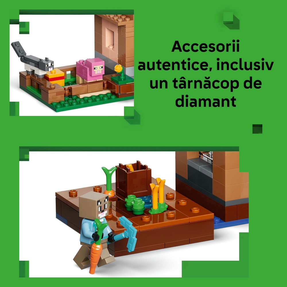 LEGO Minecraft: Atacul Evocatorilor asupra satului 21596, 9 ani+, 607 piese