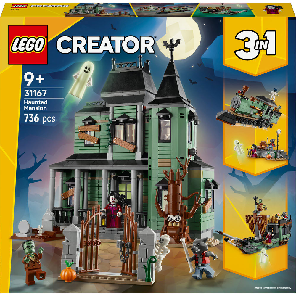 LEGO Creator 3in1: Conacul bantuit 31167, 9 ani+, 736 piese