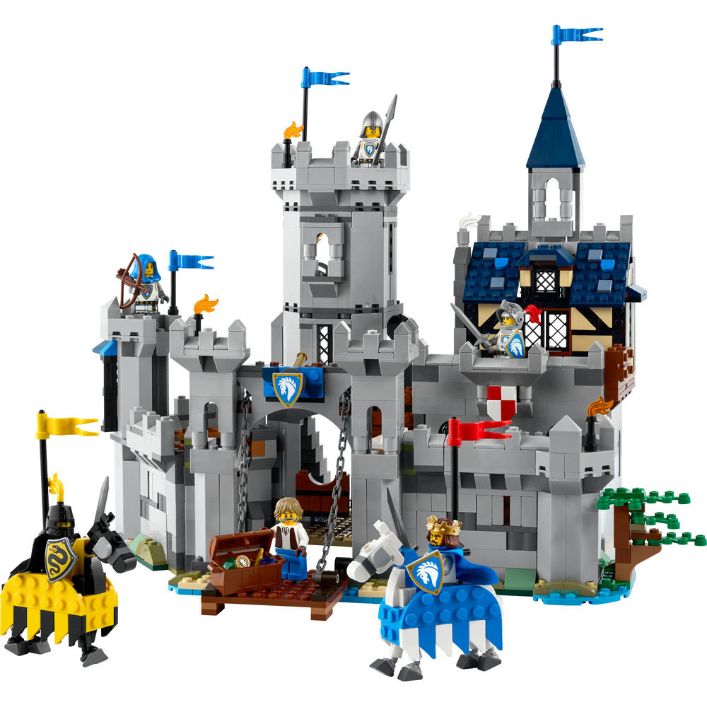 LEGO Creator 3in1: Castel medieval cu cai si cavaleri 31168, 9 ani+, 1371 piese