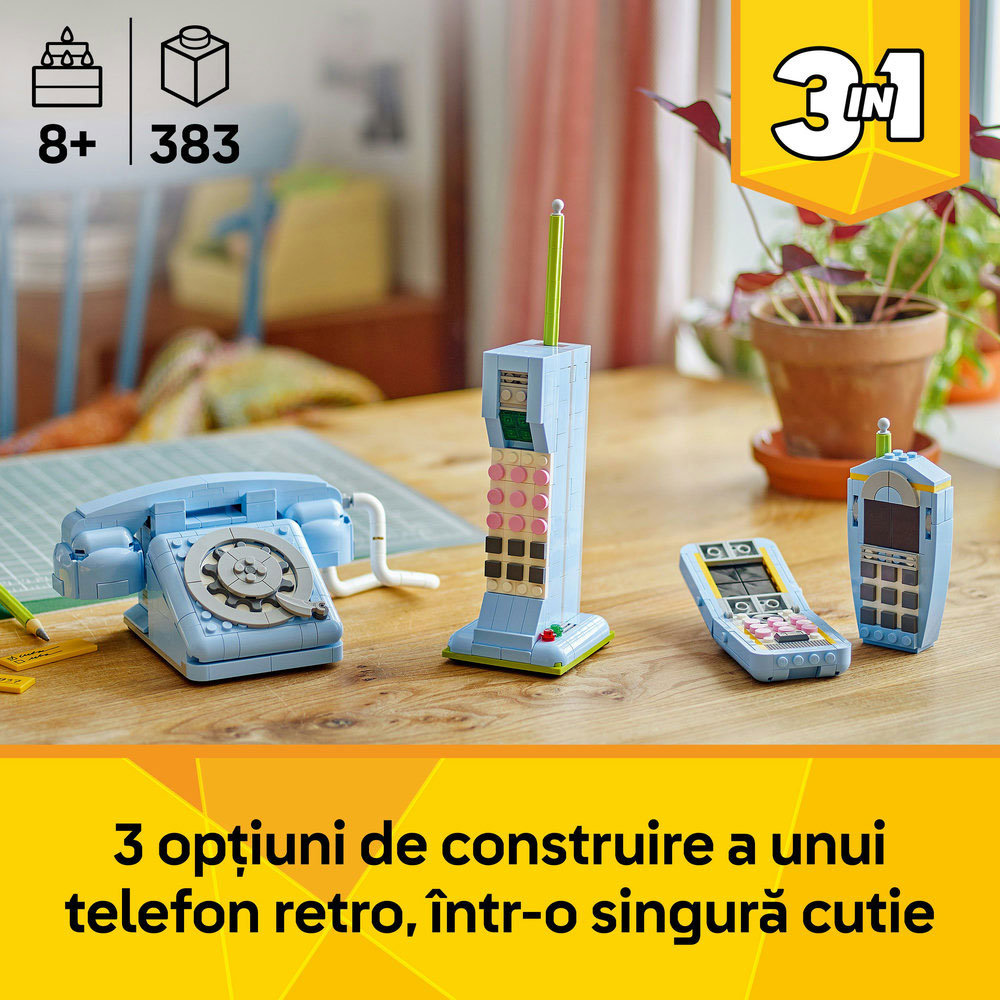 LEGO Creator 3in1: Telefon retro 31174, 8 ani+, 383 piese