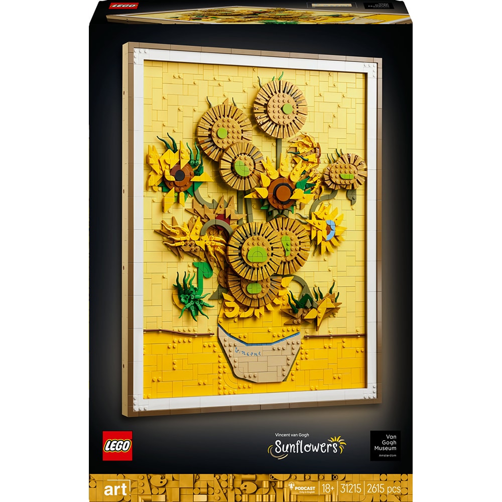 LEGO Art: Vincent van Gogh - Floarea-soarelui 31215, 18 ani+, 2615 piese