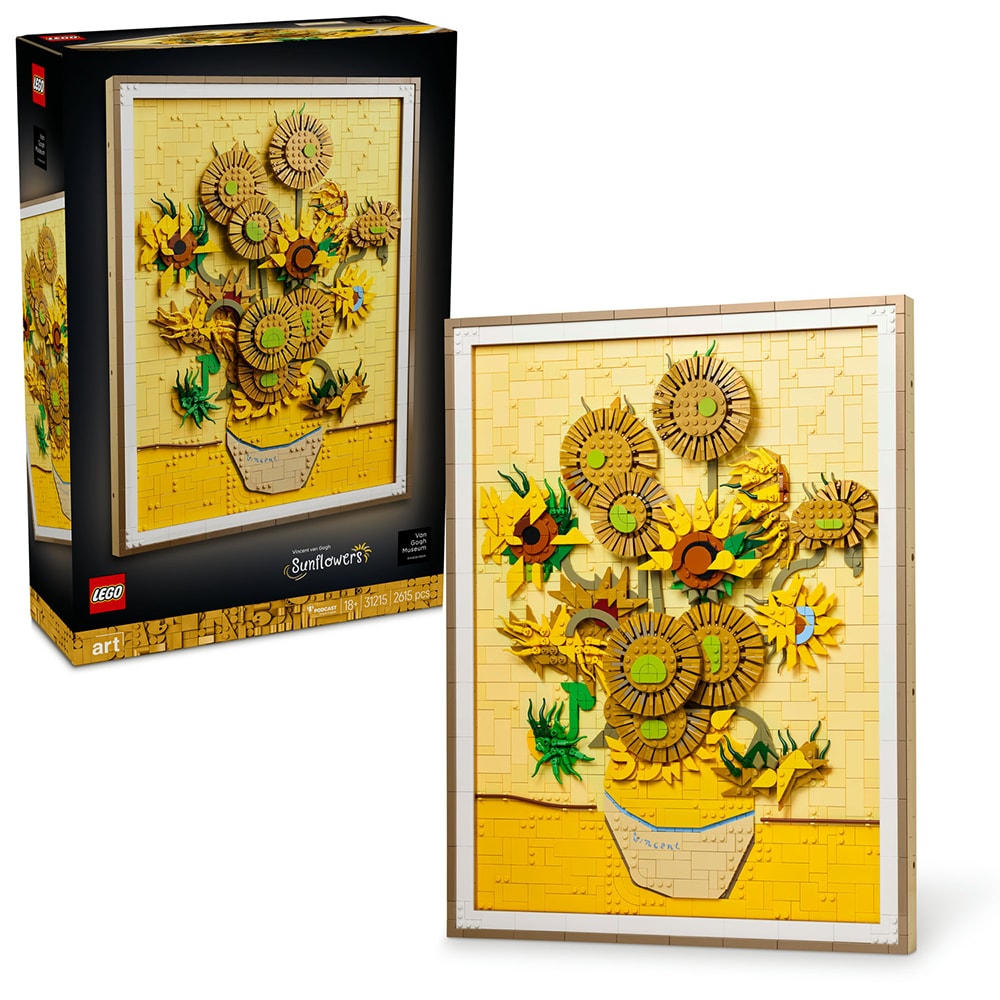 LEGO Art: Vincent van Gogh - Floarea-soarelui 31215, 18 ani+, 2615 piese