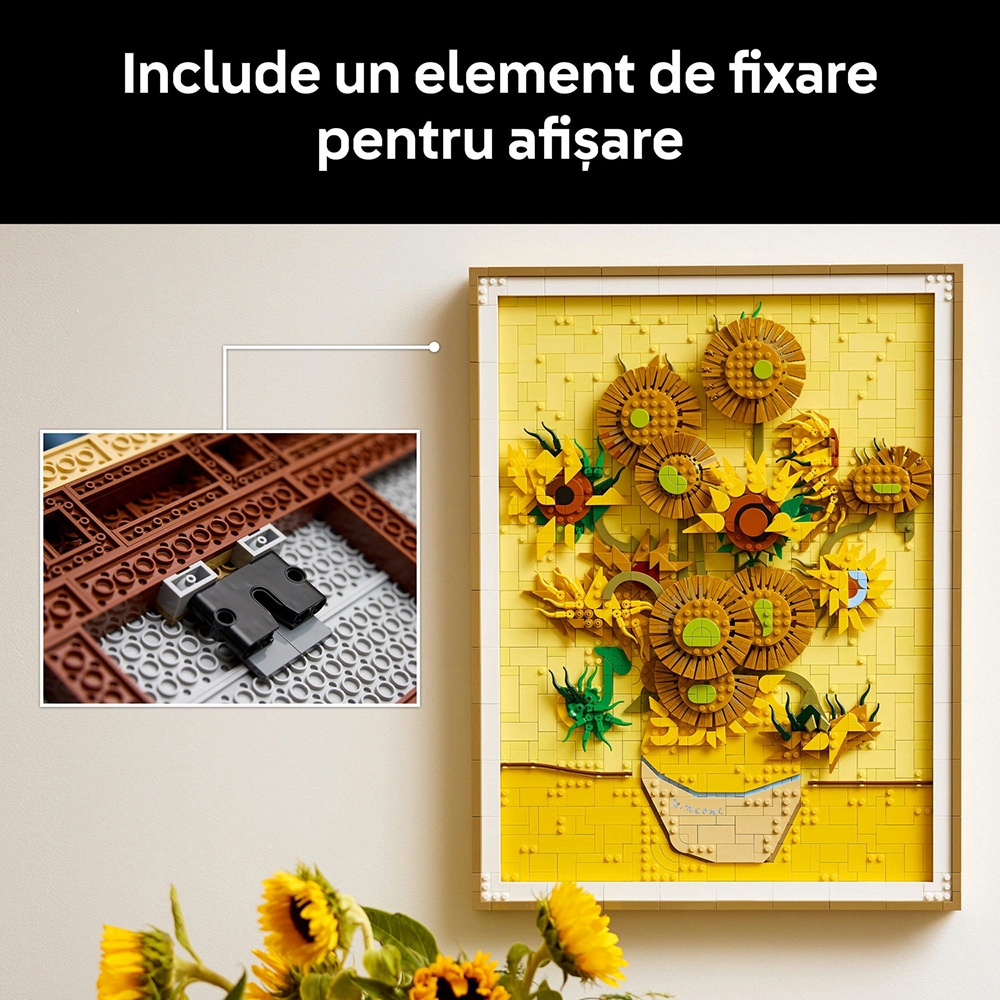 LEGO Art: Vincent van Gogh - Floarea-soarelui 31215, 18 ani+, 2615 piese
