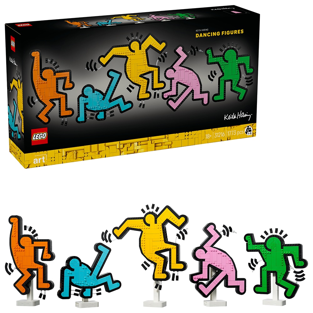 LEGO Art: Keith Haring  Figurine care danseaza 31216, 18 ani+, 1773 piese