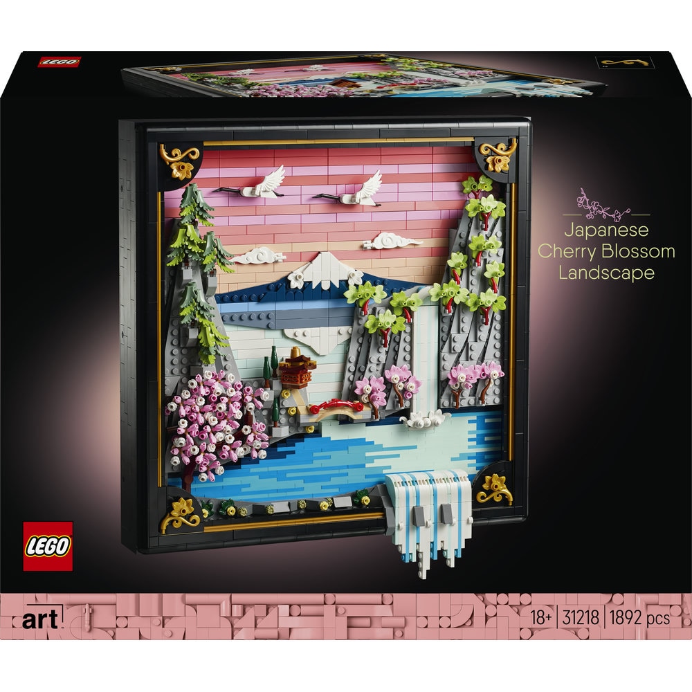 LEGO Art: Peisaj cu flori de cires japonez 31218, 18 ani+, 1892 piese