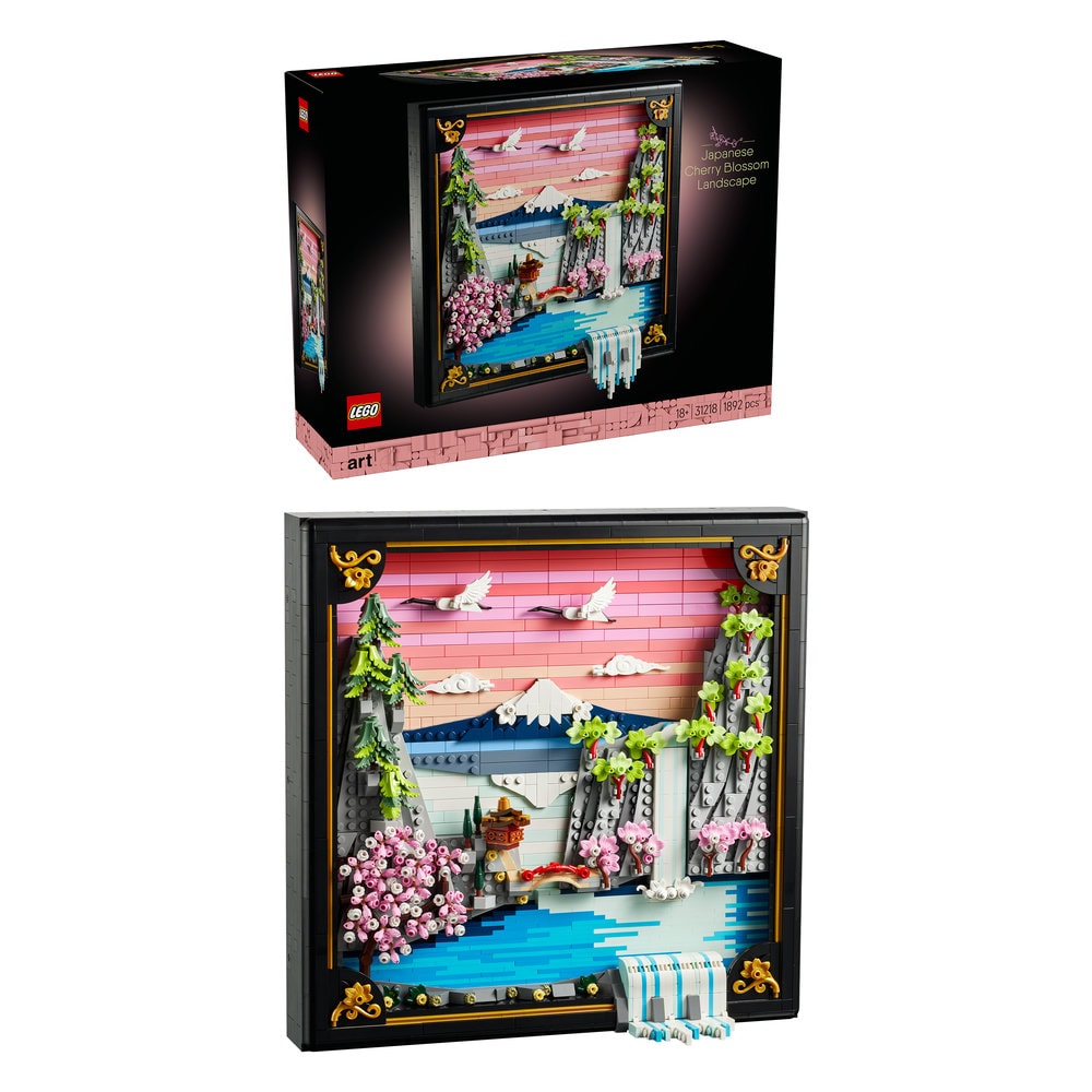 LEGO Art: Peisaj cu flori de cires japonez 31218, 18 ani+, 1892 piese