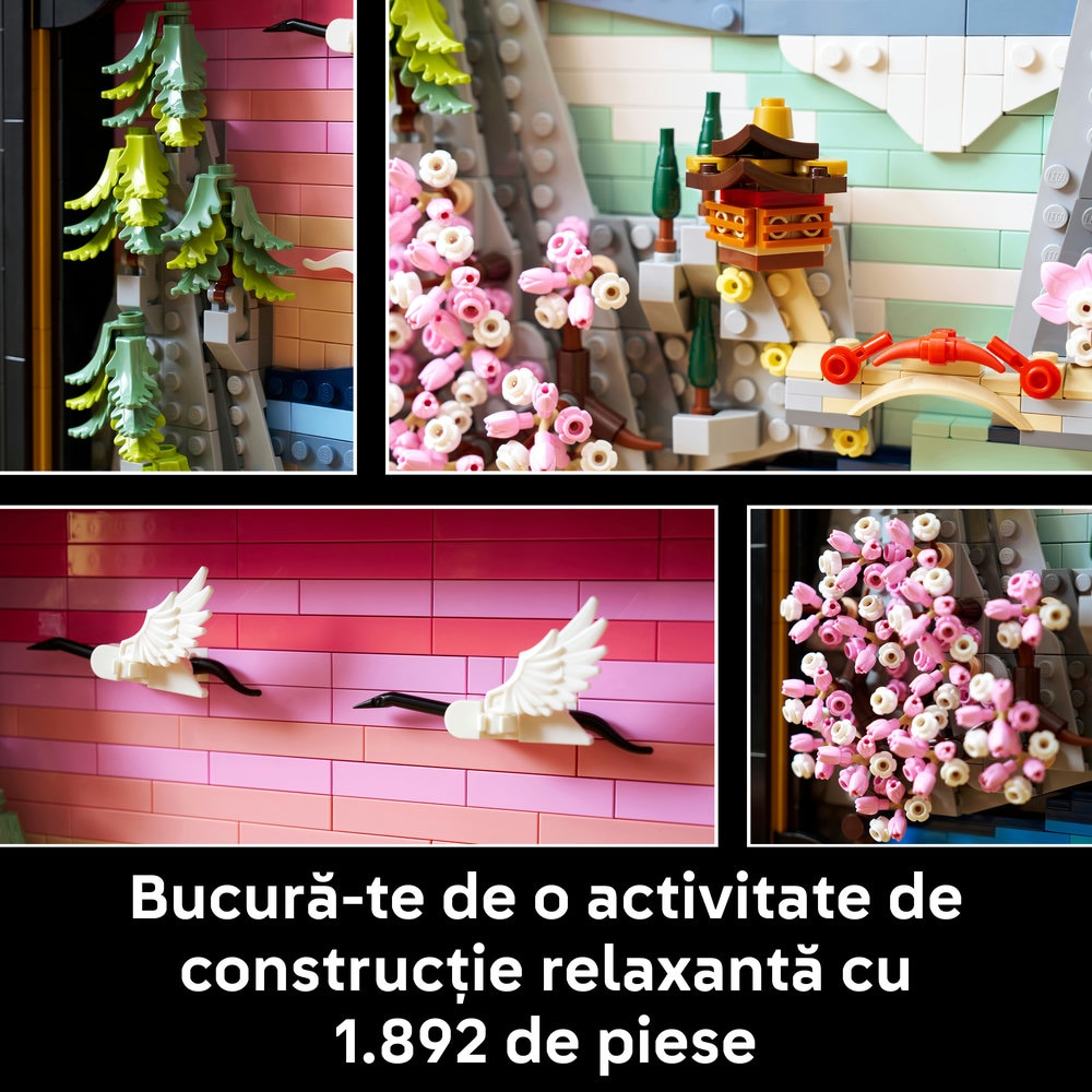 LEGO Art: Peisaj cu flori de cires japonez 31218, 18 ani+, 1892 piese