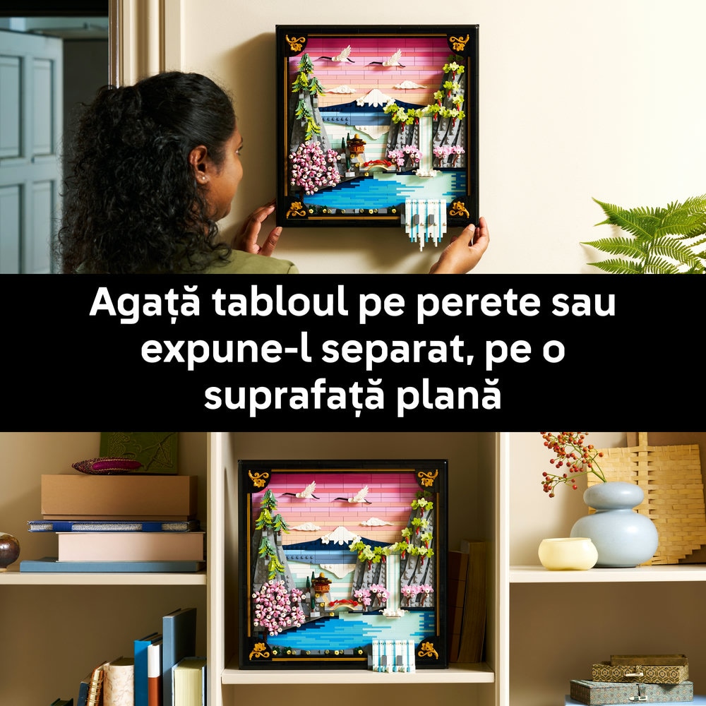 LEGO Art: Peisaj cu flori de cires japonez 31218, 18 ani+, 1892 piese