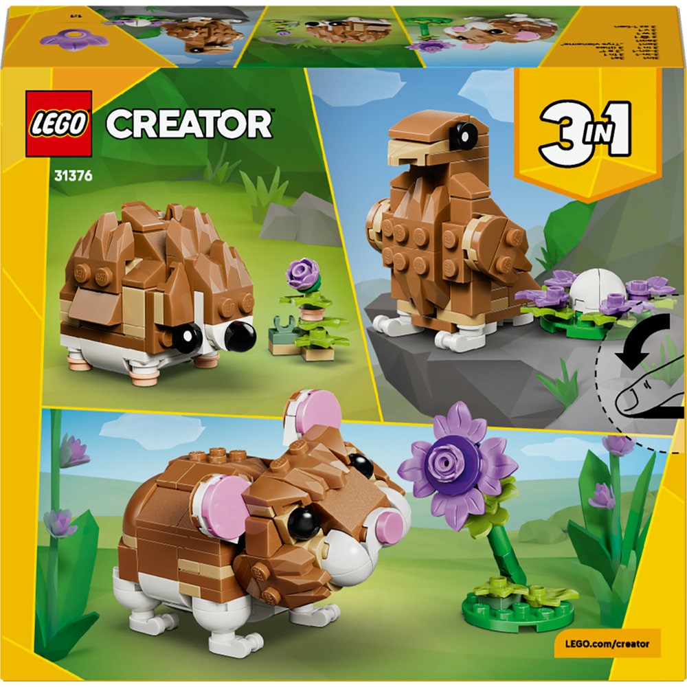 LEGO Creator: Hamster adorabil cu o floare 31376, 7 ani+, 166 piese