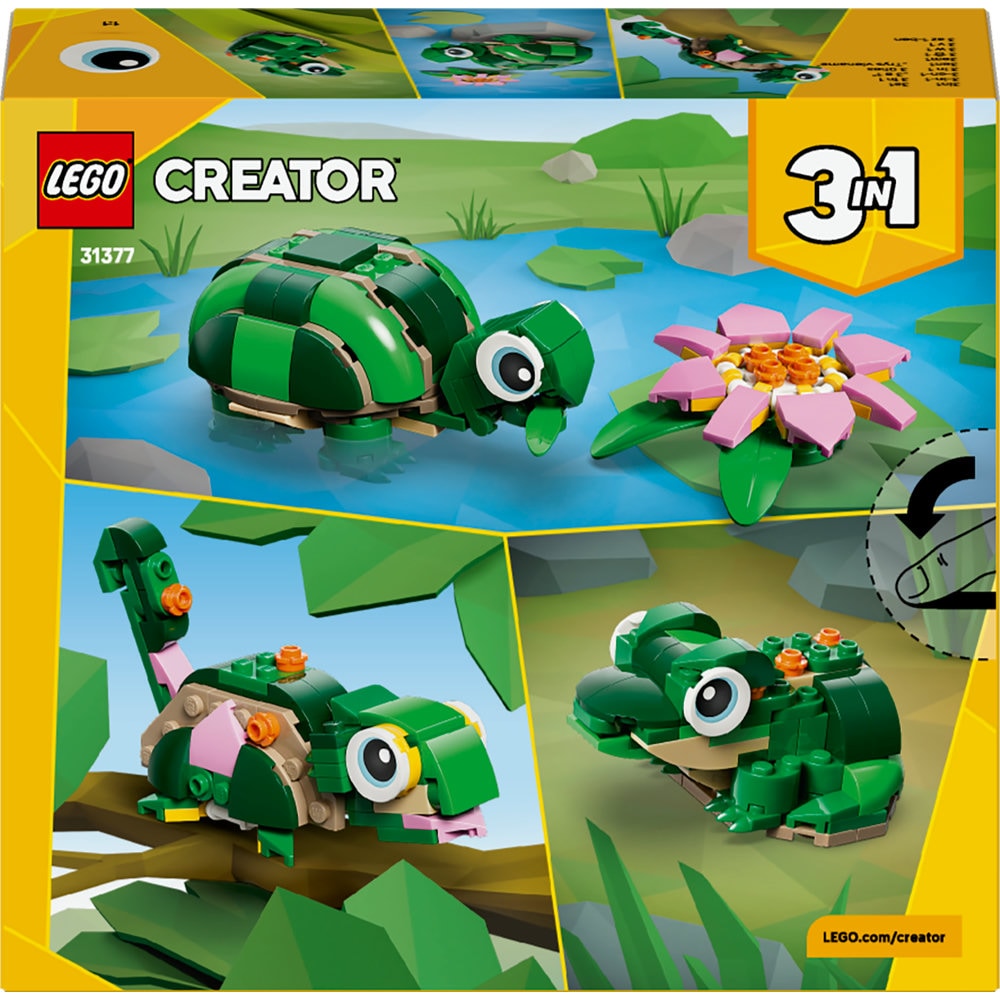 LEGO Creator: Broasca-testoasa cu o floare de nufar 31377, 7 ani+, 124 piese
