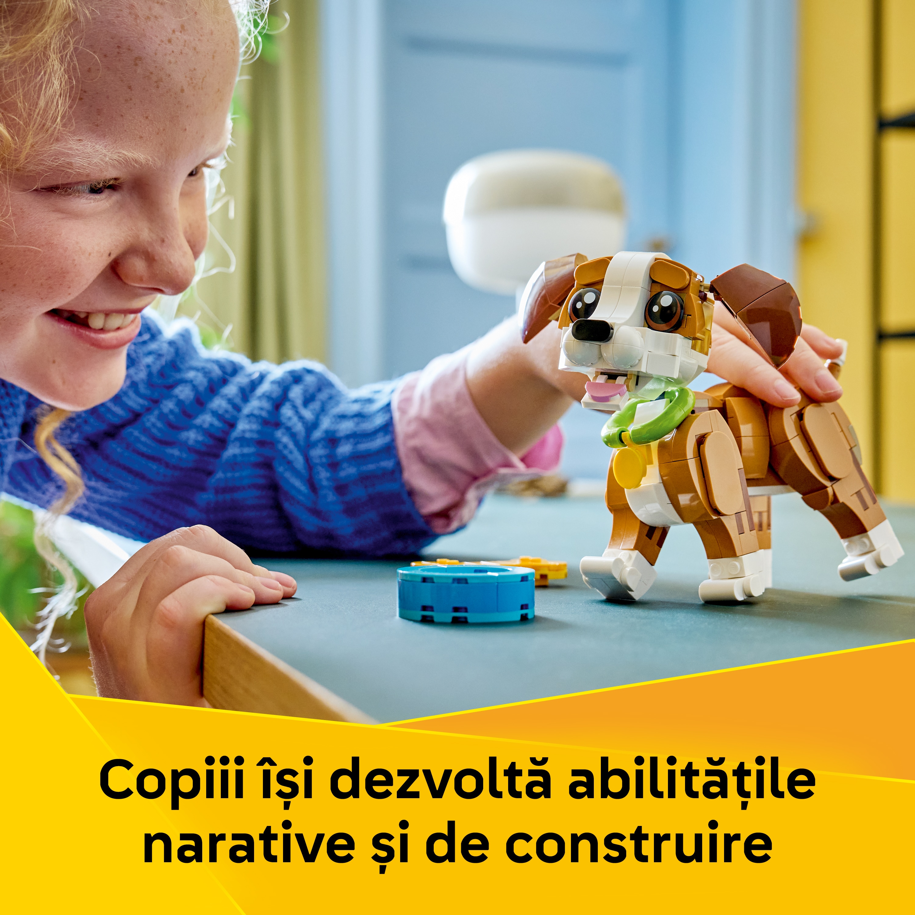 LEGO Creator: Animale adorabile - Catelus jucaus 31382, 8 ani+, 336 piese