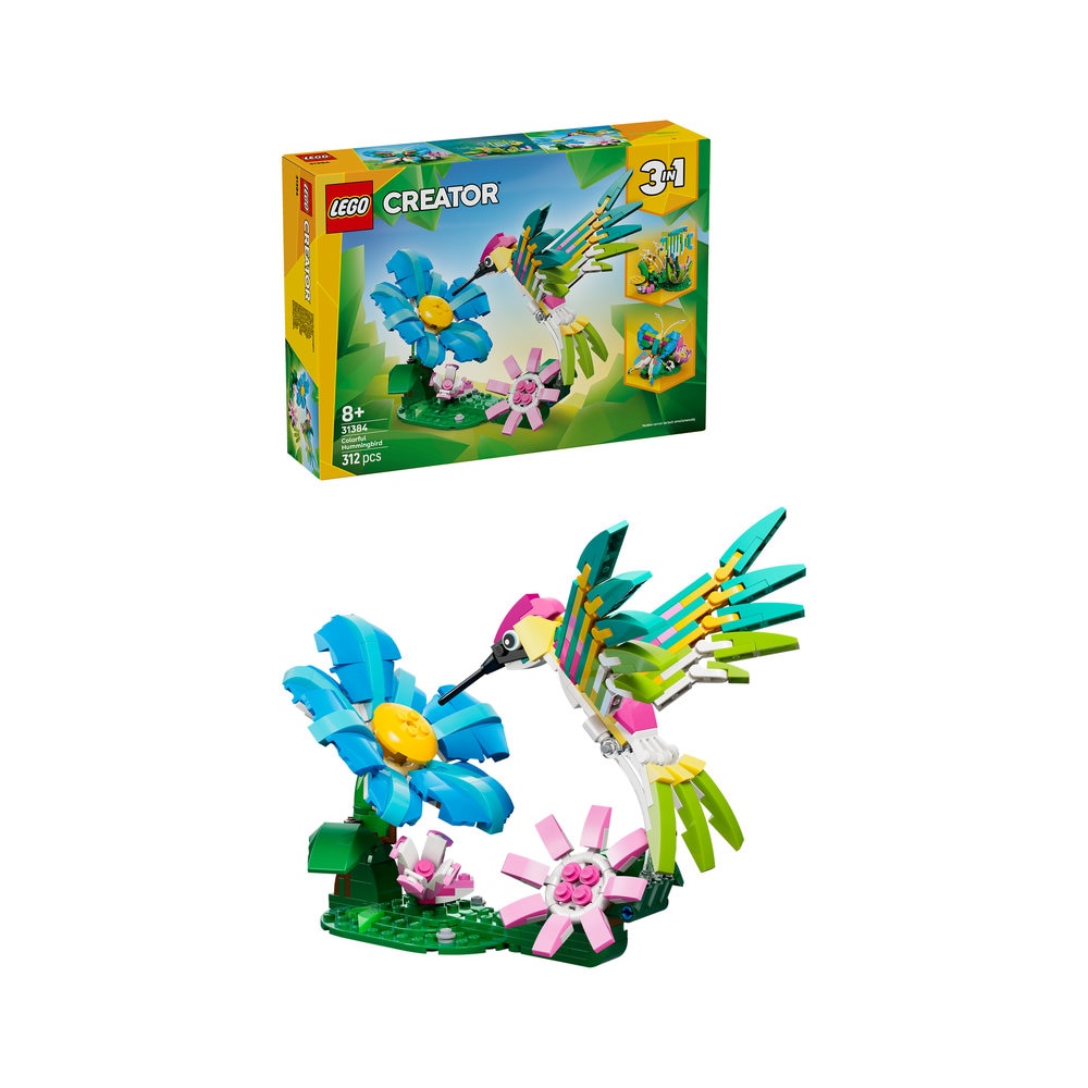 LEGO Creator: Animale salbatice - Colibri colorat 31384, 8 ani+, 312 piese