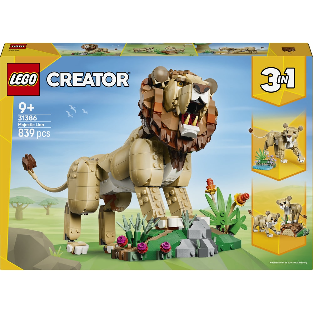 LEGO Creator: Animale salbatice - Leu maiestuos 31386, 9 ani+, 839 piese