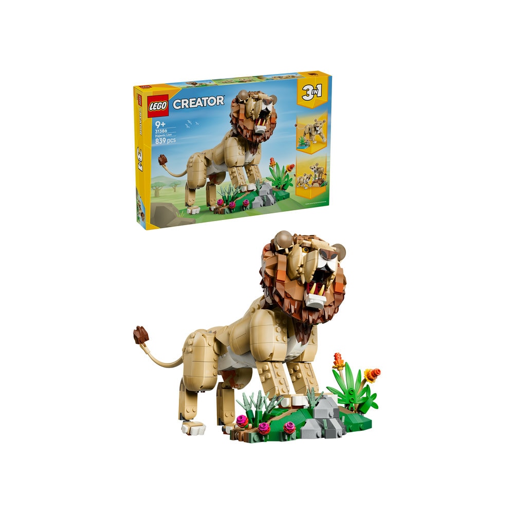LEGO Creator: Animale salbatice - Leu maiestuos 31386, 9 ani+, 839 piese